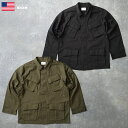 米軍タイプ ジャングルファティーグジャケット 4th モデル 長袖 JJ197YNSEABEESシービーズ オリジナル復刻 メンズ ワークジャケットシャツ ベトナムジャケット コンバットジャケット リップストップ ミリタリージャケット レプリカ