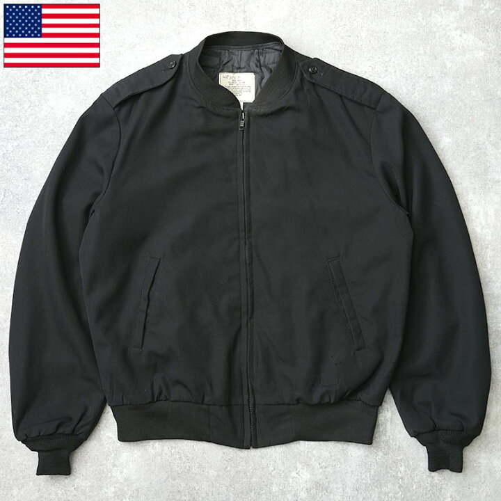楽天市場】米軍 NAVY オフィサージャケット ポリウール ブラック 