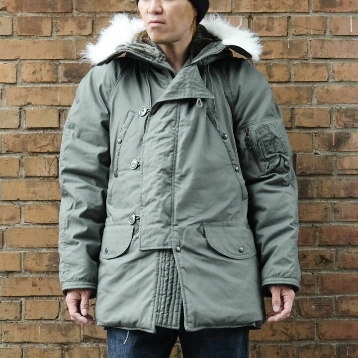 楽天市場】米軍 N-3B フライトジャケット コットン デッドストック  