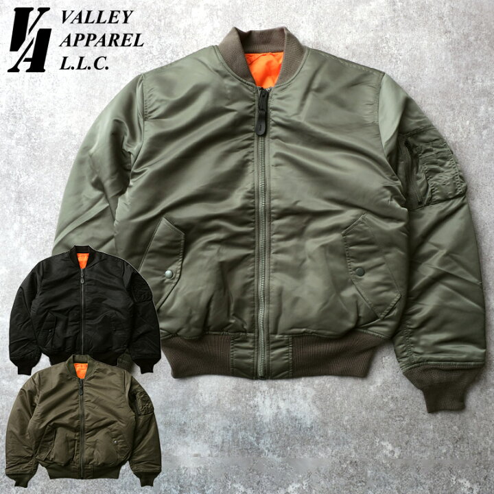 楽天市場】Valley Apparel L.L.C. バレイアパレル #VA1001 MA-1 