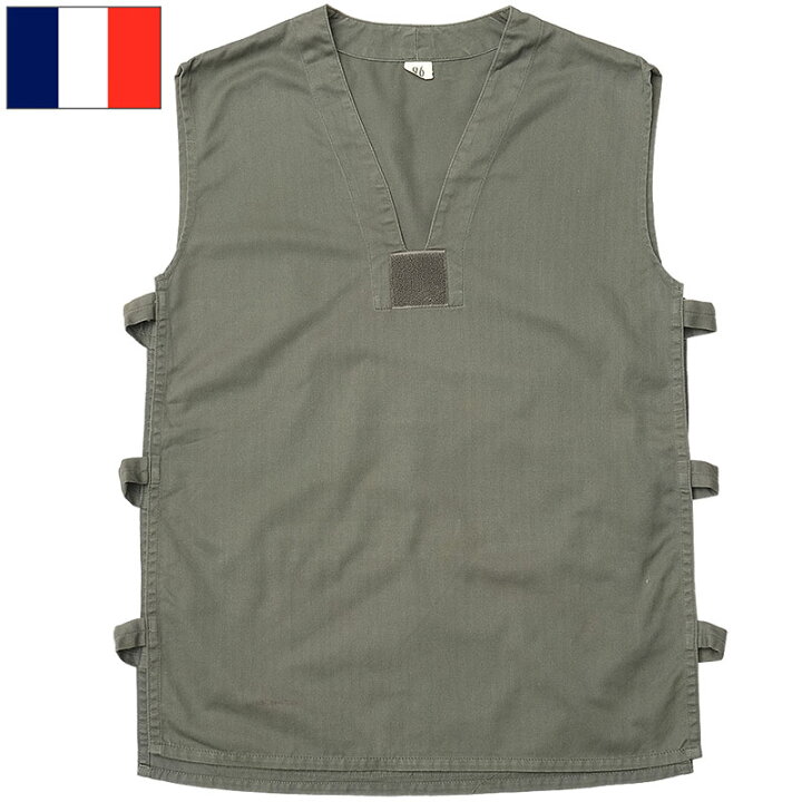 楽天市場】1点ならメール便可 フランス軍 GAOベスト オリーブ HBT USED 