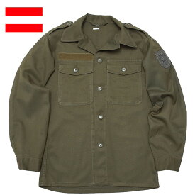 オーストリア軍 フィールドシャツ USED JS015UN ミリタリーシャツ 長袖