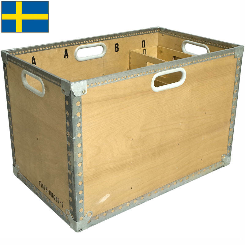 楽天市場】スウェーデン軍 ランプボックス ウッド 37×35×56cm USED 
