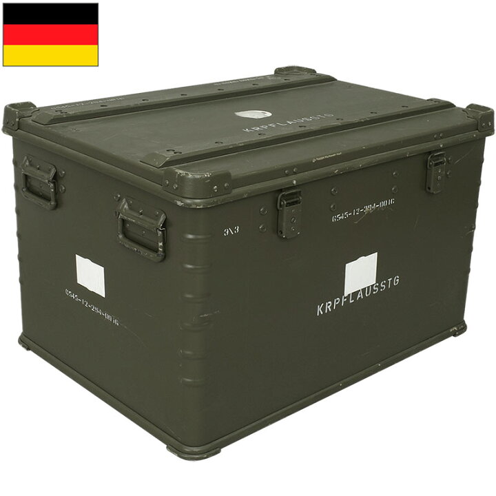 楽天市場】ドイツ軍 A20 アルミボックス ZARGES オリーブ 80×60×50cm  
