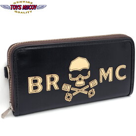 ノベルティープレゼント TOYS McCOY トイズマッコイ #TMA2311 レザー ロング ウォレット『B R M C』本革 馬革 長財布 ミリタリー メンズ 男性 カード 札 小銭 ラウンドファスナー