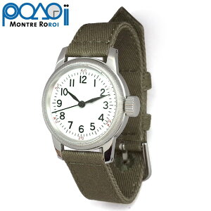 MONTRE ROROI �����g�������C A-11 �z���C�g ������ �r���v White dial �����^ A11 �� 12h 12���� �z�X�g���b�v �~���^���[ �h�� ���v �E�H�b�` M.R.M.W. �j�� ���� �����Y ���f�B�[�X ���j�Z�b�N�X