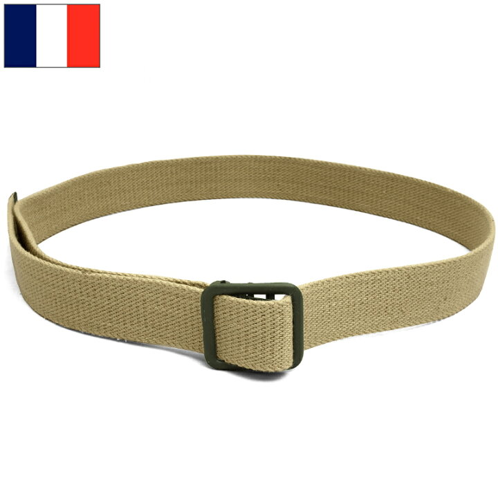 楽天市場】1点ならメール便可 フランス軍 オープンバックル キャンバス 