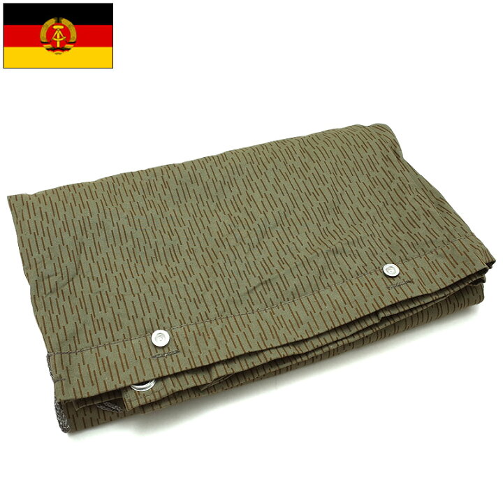 楽天市場】東ドイツ軍 レインドロップカモ テントシート デッド  