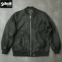 schott ma-1 レザー schott - Schott MA-1 レザー フライトジャケット 