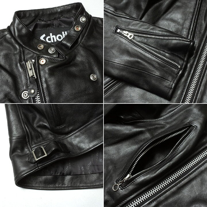 楽天市場】Schott ショット #3101048 NEW ダブルブレスト ライダース 