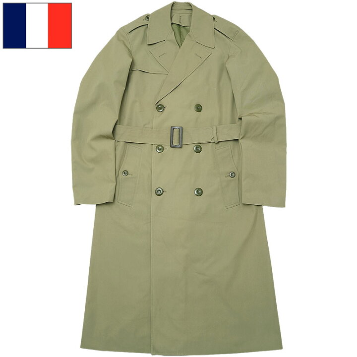 楽天市場】フランス軍 オフィサー トレンチコート カーキ デッド  