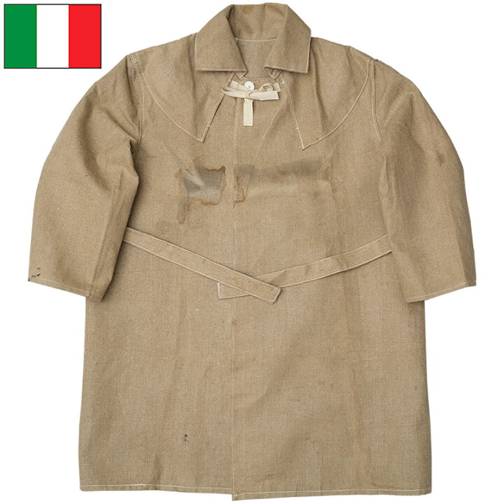 楽天市場】イタリア軍 50s メカニックコート リネン デッドストック 