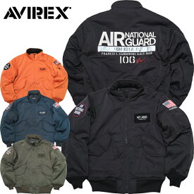 ノベルティープレゼント AVIREX アビレックス #7833252064 NEWYORK AIR NATIONAL GUARD CWU ジャケット 106th RESCUE WINGメンズ 男性 アウター ブルゾン フライトジャケット アヴィレックス ニューヨーク エアー ナショナル ガード 秋 冬