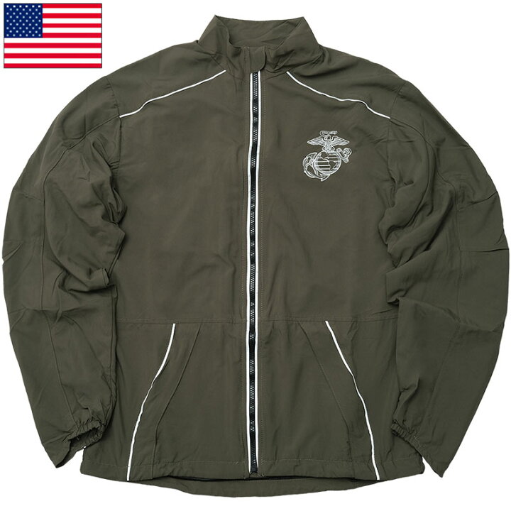 楽天市場】米軍 USMC トレーニングジャケット ナイロン オリーブ  