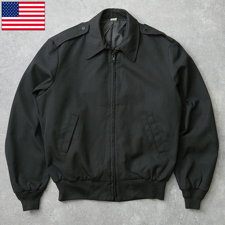 楽天市場】米軍 ARMY アカデミージャケット ポリウール ブラック 
