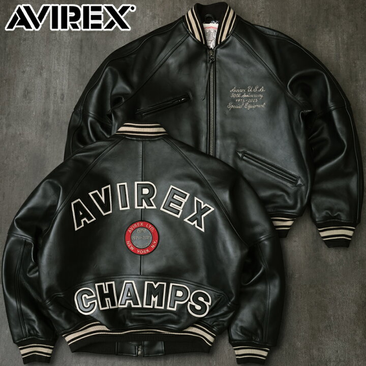 AVIREX アヴィレックス レザースタジャン 本革 シープスキン