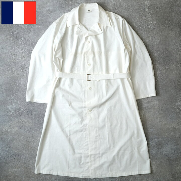 楽天市場】フランス軍 60s ワークコート コットン ホワイト デッド 