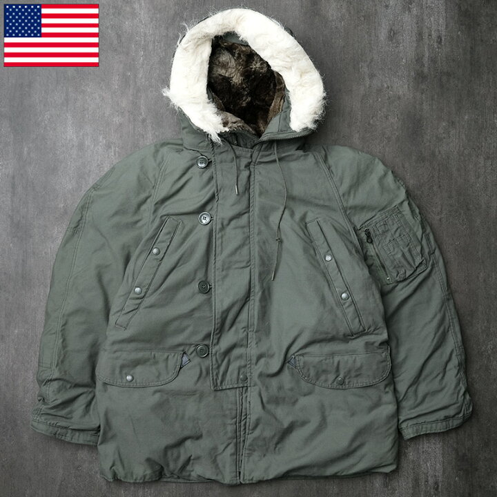楽天市場】米軍 N-3B フライトジャケット 70-90年代 USED ZJP535UN  