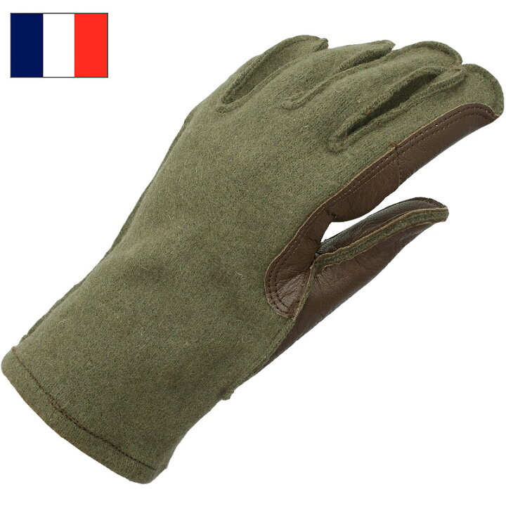 楽天市場】1点ならメール便可 フランス軍 ウールレザーグローブ デッド 