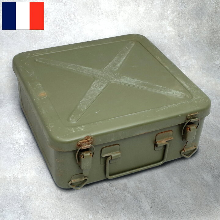 楽天市場】フランス軍 ファーストエイドボックス M オリーブ USED 