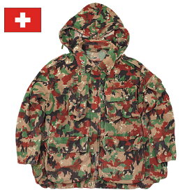 スイス軍 ミリタリー カモフラージュ マウンテンジャケット 迷彩 USED