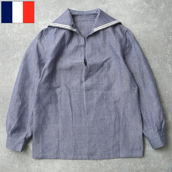 楽天市場】フランス軍 ラミー リネン セーラー服 ブルー デッド