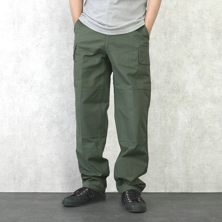 楽天市場】フランス軍 AFフィールドパンツ オリーブ コットンツイル 