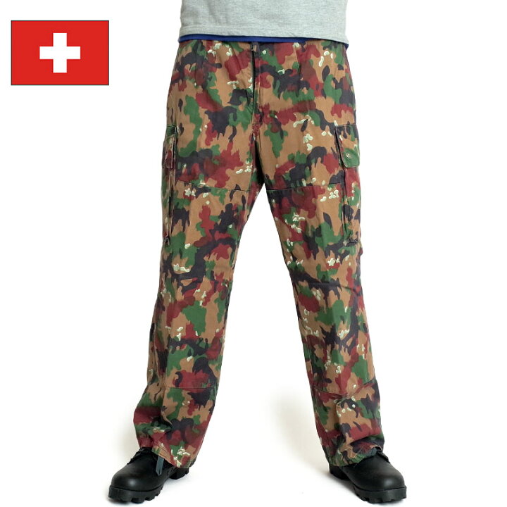 楽天市場】スイス軍 M-83カモパンツ 迷彩 カーゴパンツ USED PP037NN 