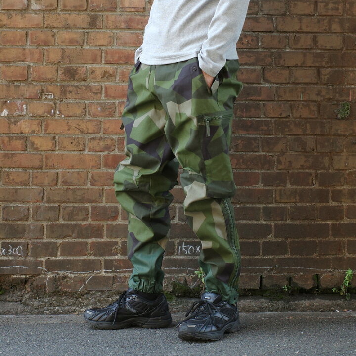 楽天市場】スウェーデン軍 M90 フィールドパンツ スプリンターカモ 