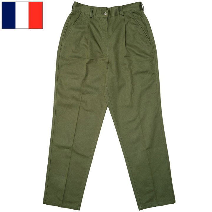 楽天市場】フランス軍 メカニックパンツ オリーブ レディース サイズ40 