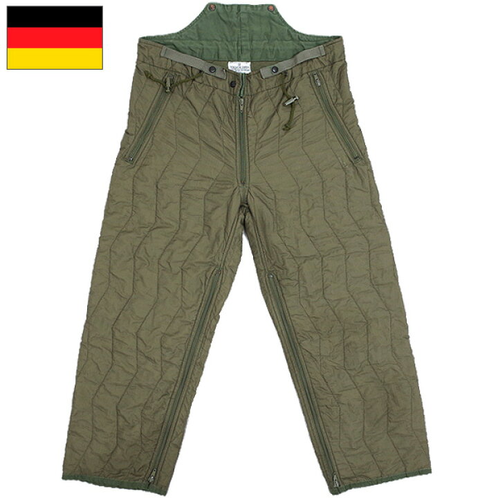 楽天市場】ドイツ軍 キルティングライナーパンツ USED PP183UN BW 中綿 
