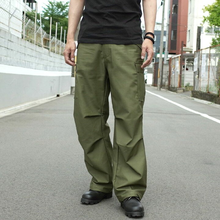 楽天市場】米軍タイプ M-65フィールドパンツ ノンウォッシュ PP062YN 