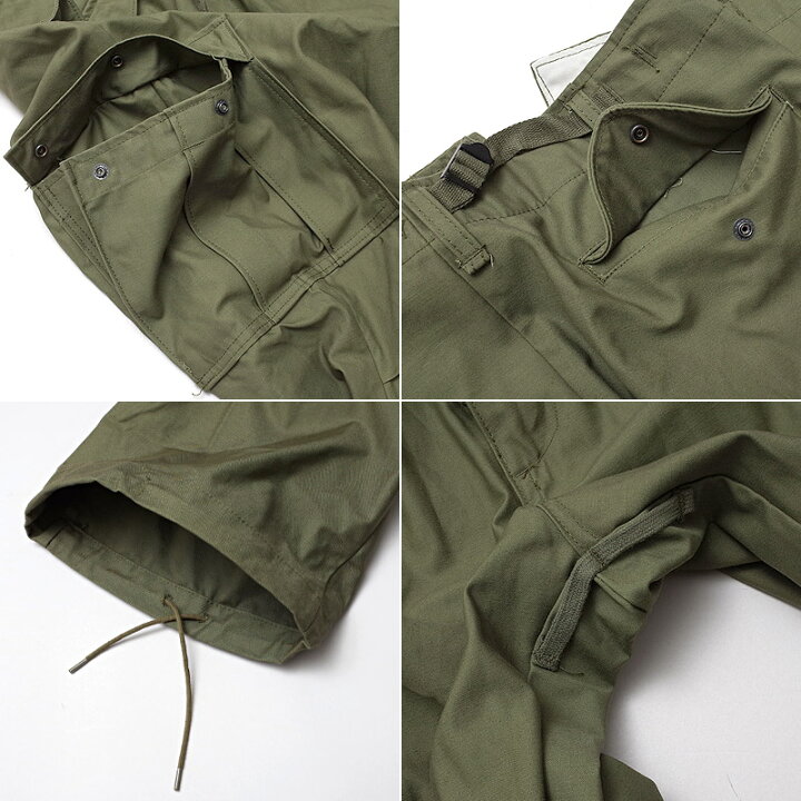 楽天市場】米軍タイプ M-65フィールドパンツ ノンウォッシュ PP062YN 