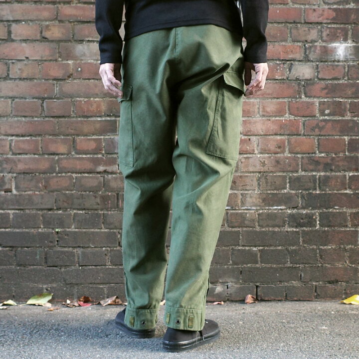 楽天市場】スウェーデン軍 M-59パンツ ボタンフライ カーゴパンツ USED  