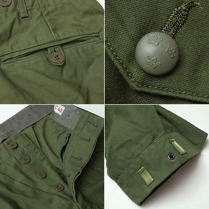 楽天市場】スウェーデン軍 M-59パンツ ボタンフライ カーゴパンツ USED 