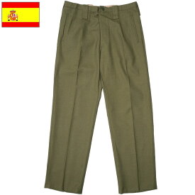 スペイン軍 ドレスパンツ オリーブ USED PP353NN 制服 ユニフォーム ボトムス ズボン トラウザーズ 実物ミリタリー 軍モノ 軍物