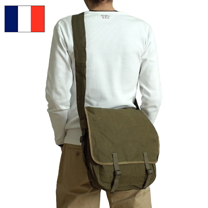 楽天市場】フランス軍 TTAリネンショルダーバッグ 2WAY デッドストック 