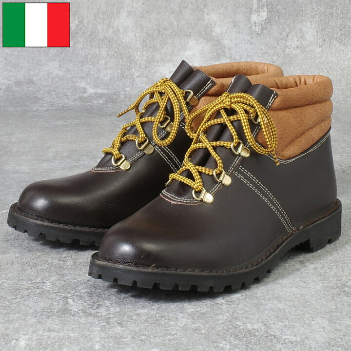 楽天市場】イタリア軍 EI レザー マウンテンブーツ 4カン ダーク 