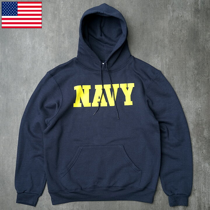 楽天市場】米軍 U.S.NAVY スウェットパーカー ネイビー NAVYロゴ SOFFE 