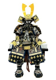 7号 白ラメグレー黒縅 鎧　708　鎧飾り五月人形　兜飾り　コンパクト　端午の節句　初節句　お祝い　こどもの日　海外へのお土産　こだわりの兜　日本文化　日本伝統　日本土産　菖蒲の節句　節句飾り 伝統工芸　収納飾り