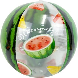 ビーチボールスイカ 膨らませると直径26cm バラ1個すいか　スイカ　くだもの　フルーツ　サマーグッズ　ビーチ　水遊び　海水浴　海　サマー　プール　夏休み　夏の思い出　浜辺　ビーチバレー　ボール　ボール遊び　スポーツトイ
