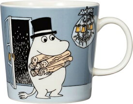 アラビア ムーミンコレクション Arabia Moominムーミン マグ 300ml クラシック ムーミンパパ グレー（正規輸入品）食器　コップ　マグカップ　キッチン　北欧　フィンランド　北欧雑貨　プレゼント　ギフト　キャラクター　マグ　コーヒーカップ