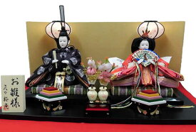 雛人形 収納飾り　小三五　室町親王　きらら金屏風　収納BOXセットお雛様　親王飾り　ひな人形　初節句　ひな祭り　桃の節句　コンパクト　お雛様　海外へのお土産　お祝い　日本伝統　日本文化　日本土産　こだわり　シンプル　スタンダード　伝統　プレゼント