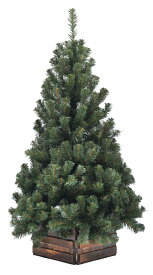 120cm幅広DX濃緑　品質保証高級ツリー木枠付　クリスマスツリー