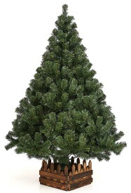 150cm幅広DX濃緑　品質保証高級ツリー木枠付　クリスマスツリー