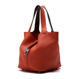 HERMES【エルメス】ピコタンロックMM ハンドバッグ トリヨンクレマンス オレンジポピー Orange poppy（シルバー金具） ハンドバッグ レディースハンドバッグ レディースバック【中古】【送料無料】