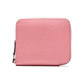 HERMES【エルメス】アザップシルクイン コンパクト財布 ヴォーエプソン ローズコンフェッティ Rose confetti（シルバー金具）レディースウォレット レディース長財布 札入れ【中古】【送料無料】