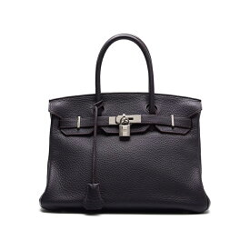 HERMES【エルメス】バーキン30 トートバッグ トリヨンクレマンス レザン Raisin（シルバー金具）ボストンバック トートバック ブランドバッグ レディースバッグ レディースバック 【中古】【送料無料】