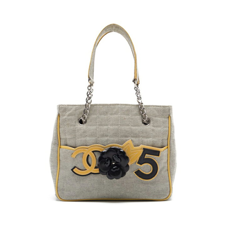 楽天市場】CHANEL【シャネル】No.5 カメリア ハンドバッグ キャンバス 
