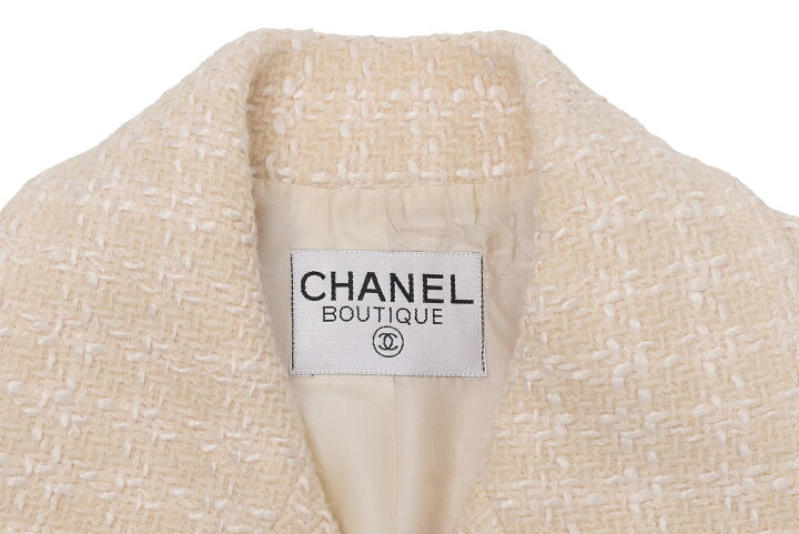 楽天市場】【返品可】CHANEL シャネル ココボタン ツイード ジャケット 